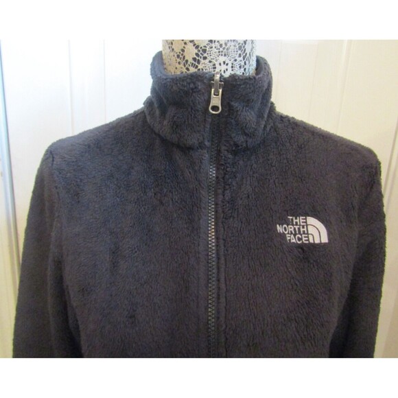 The North Face Black Fuzzy Fleece Osito Jacket Full Zip Womens Size SP - Picture 3 of 9